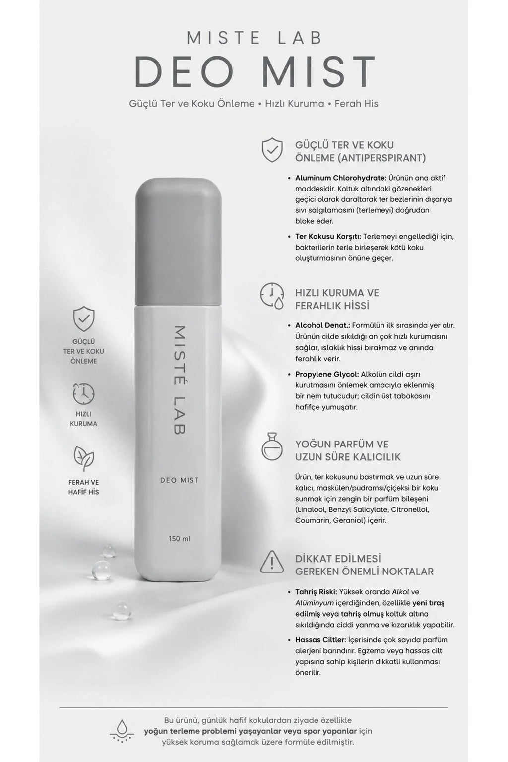 Deo Mist – Ter ve Koku Önleyici Deodorant Sprey