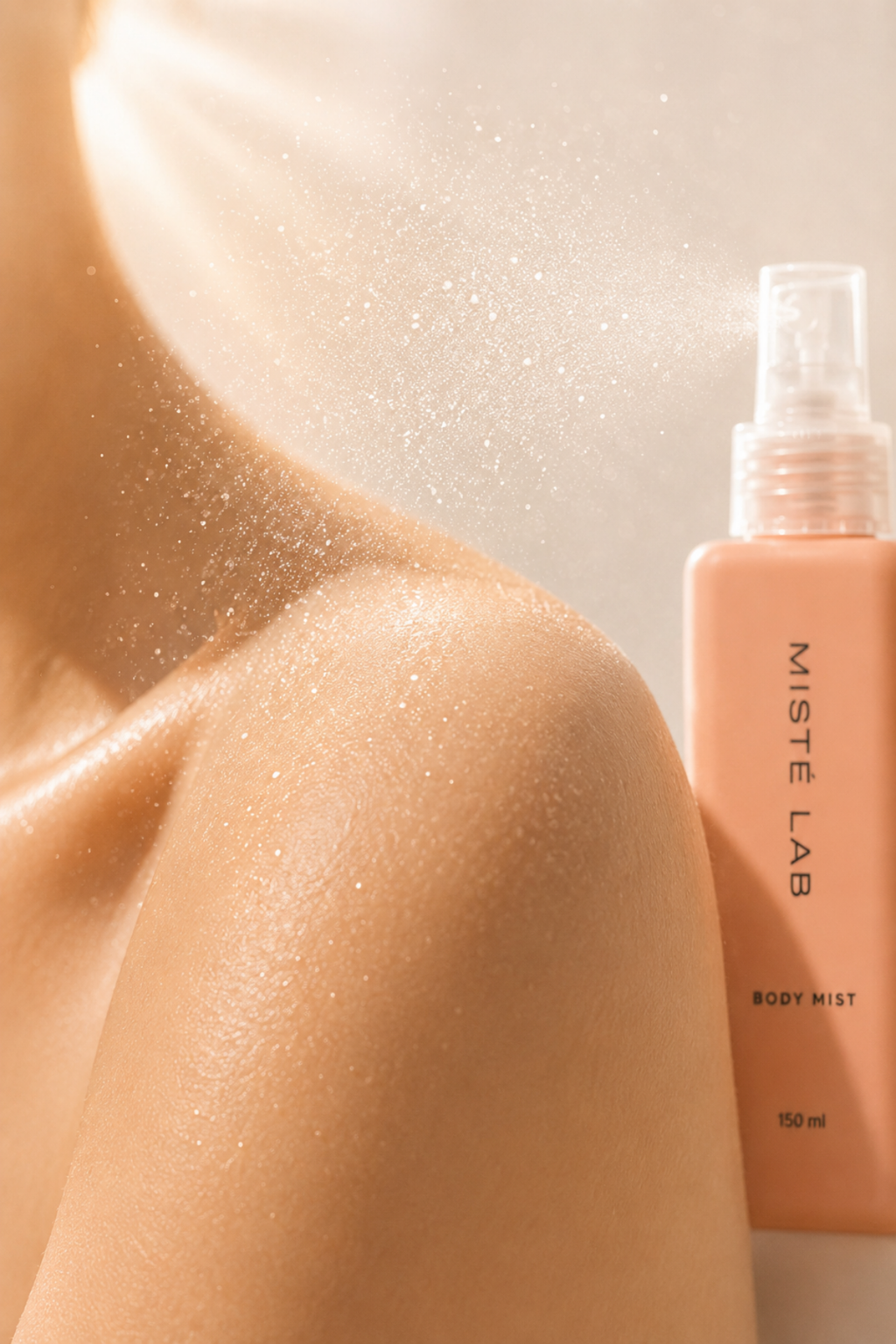 Misté Lab Body Mist – Vanilyalı Vücut Spreyi – yakın çekim detay görseli