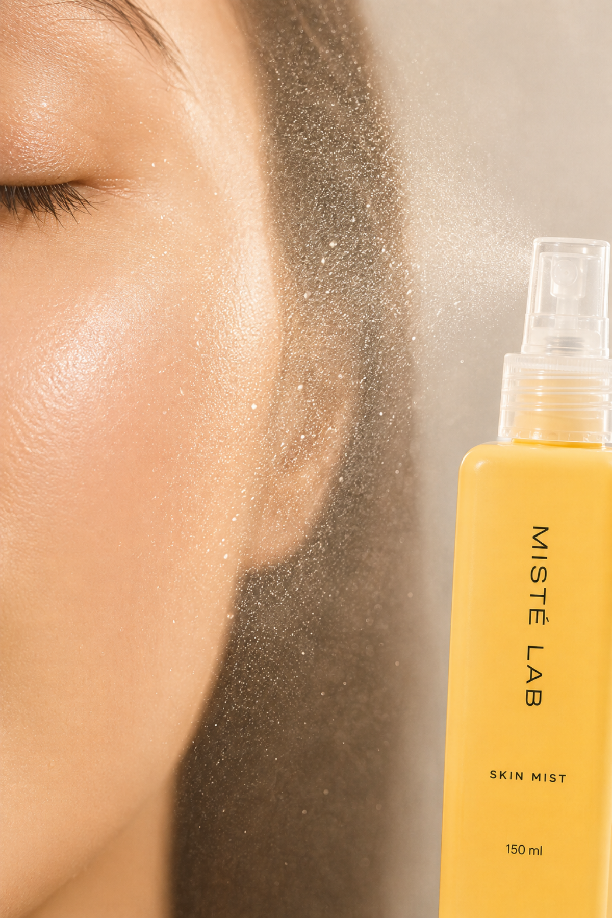Misté Lab Skin Mist – Yüz ve Vücut Nemlendirici Sprey – yakın çekim detay görseli
