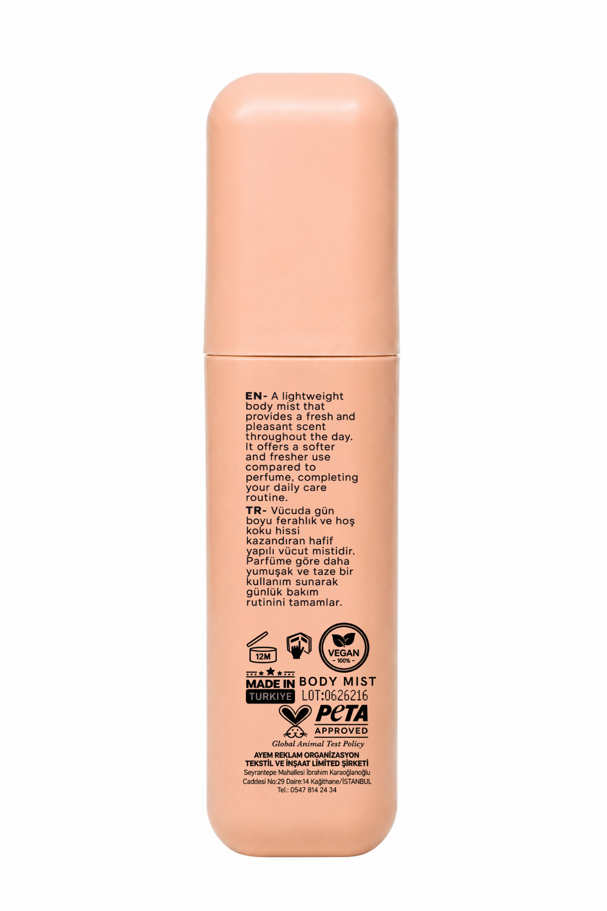 Body Mist – Vanilyalı Vücut Spreyi
