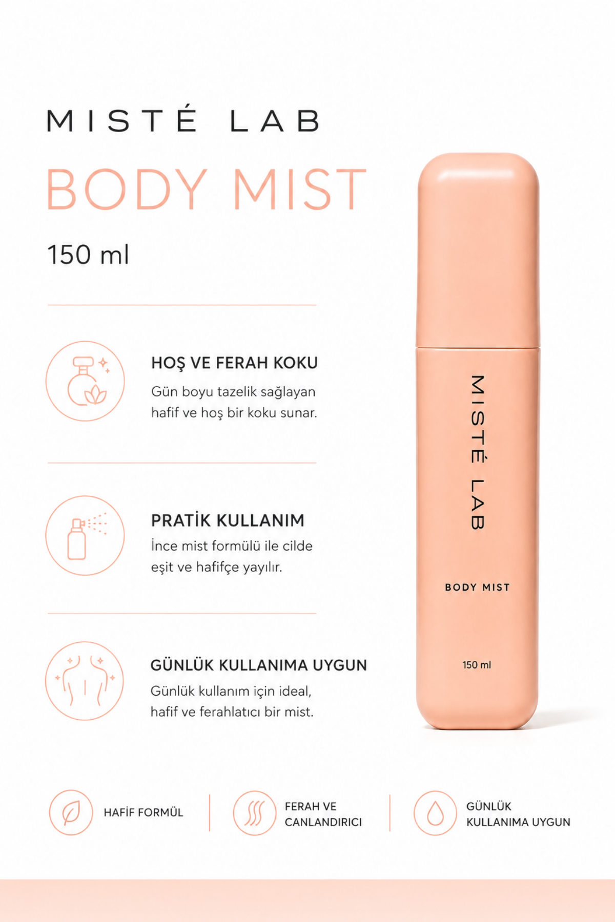 Body Mist – Vanilyalı Vücut Spreyi